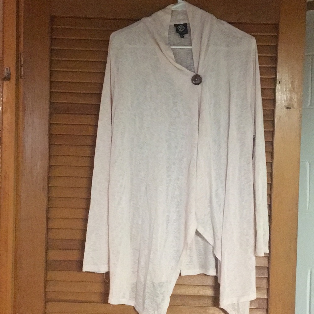 Cute asymmetrical button cardigan